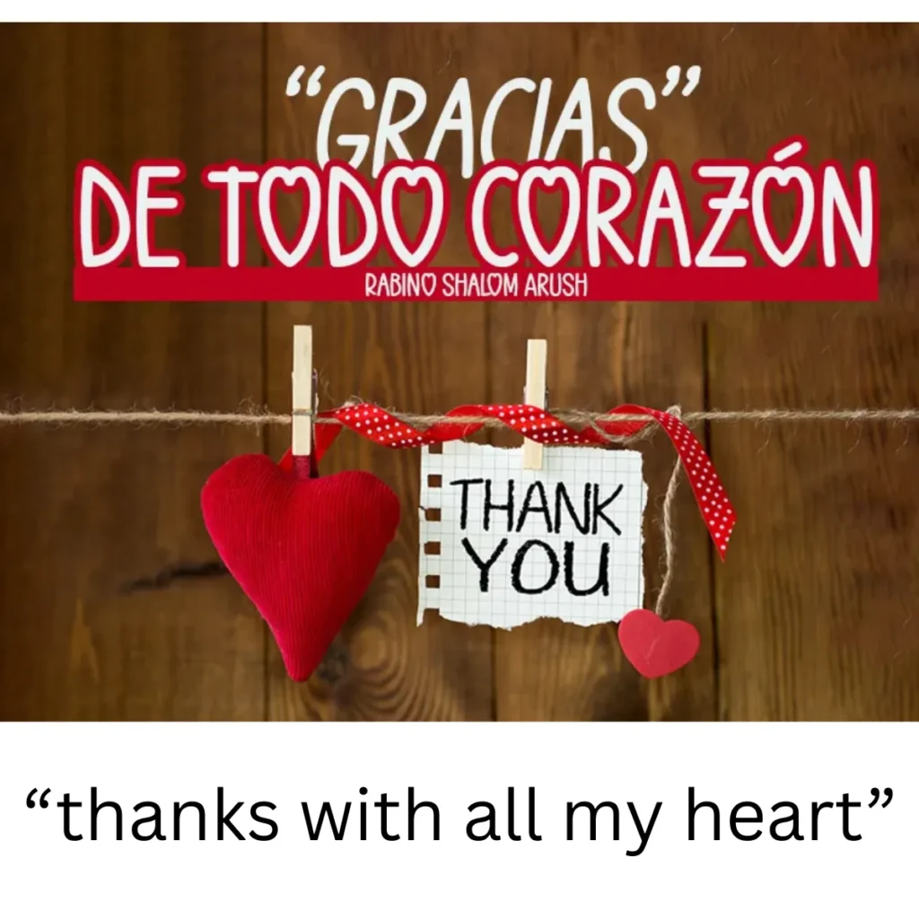 Gracias de todo corazón