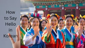 Hello in korean