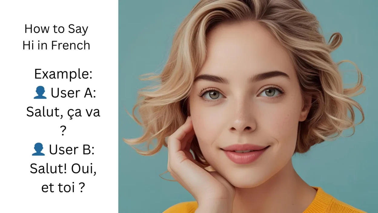How to Say Hi in French