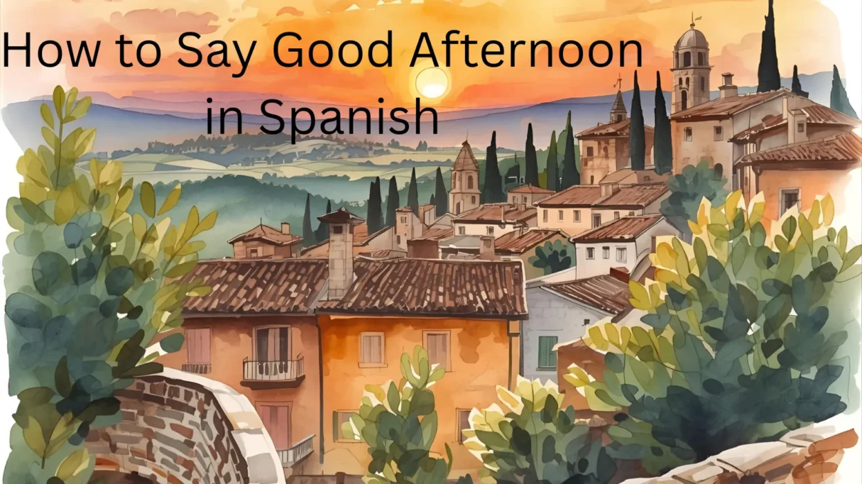 How to Say Good Afternoon in Spanish