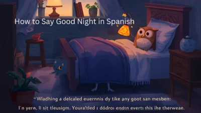 How to Say Good Night in Spanish