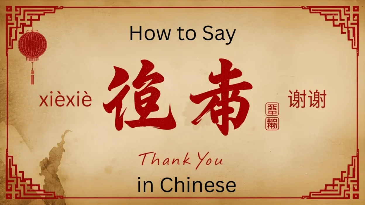 How to Say Thank You in Chinese
