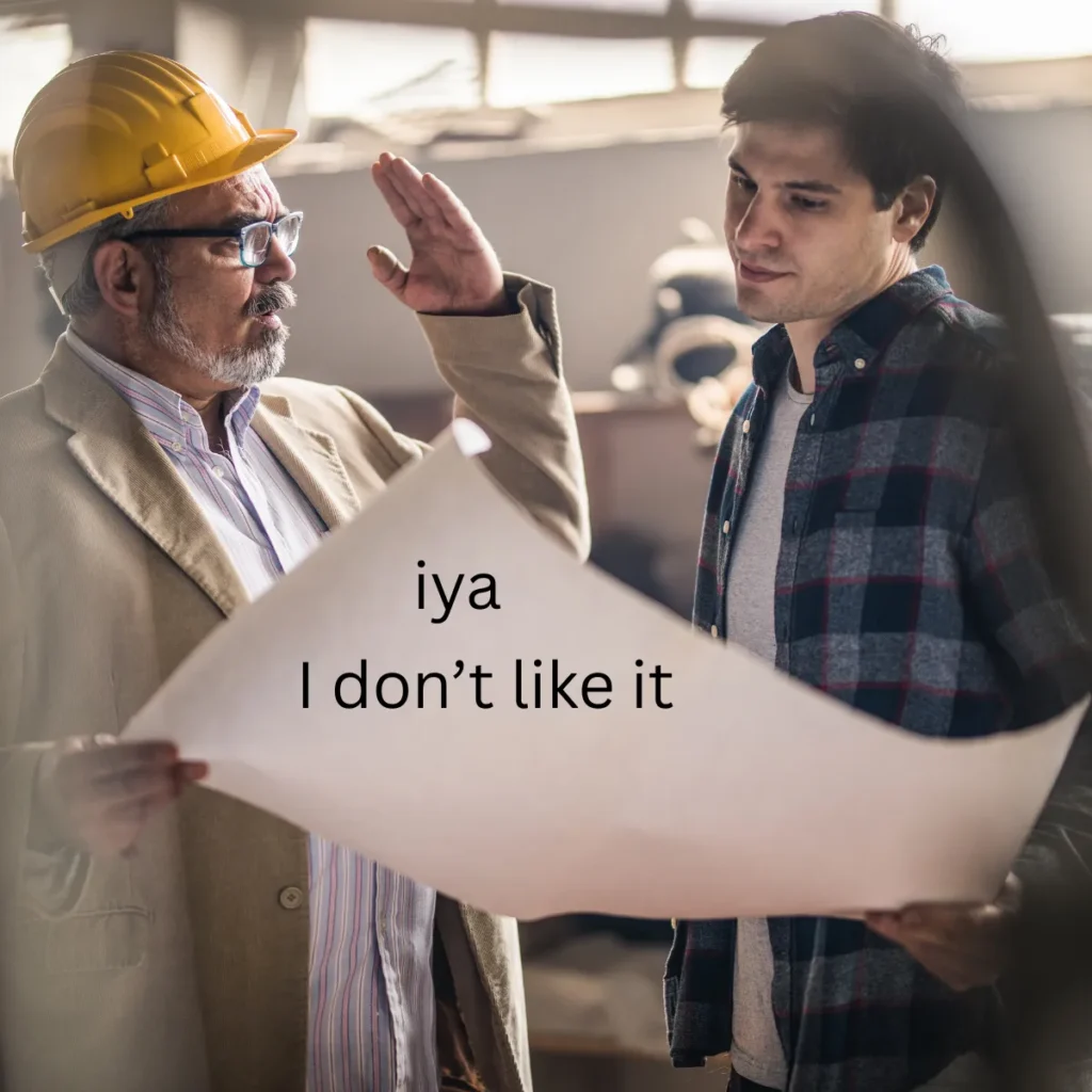 I don’t like it
