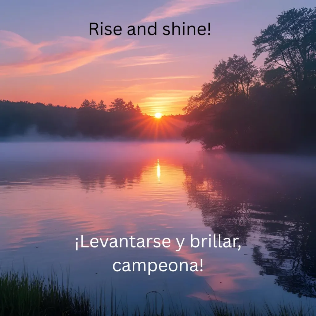 Levantarse y brillar