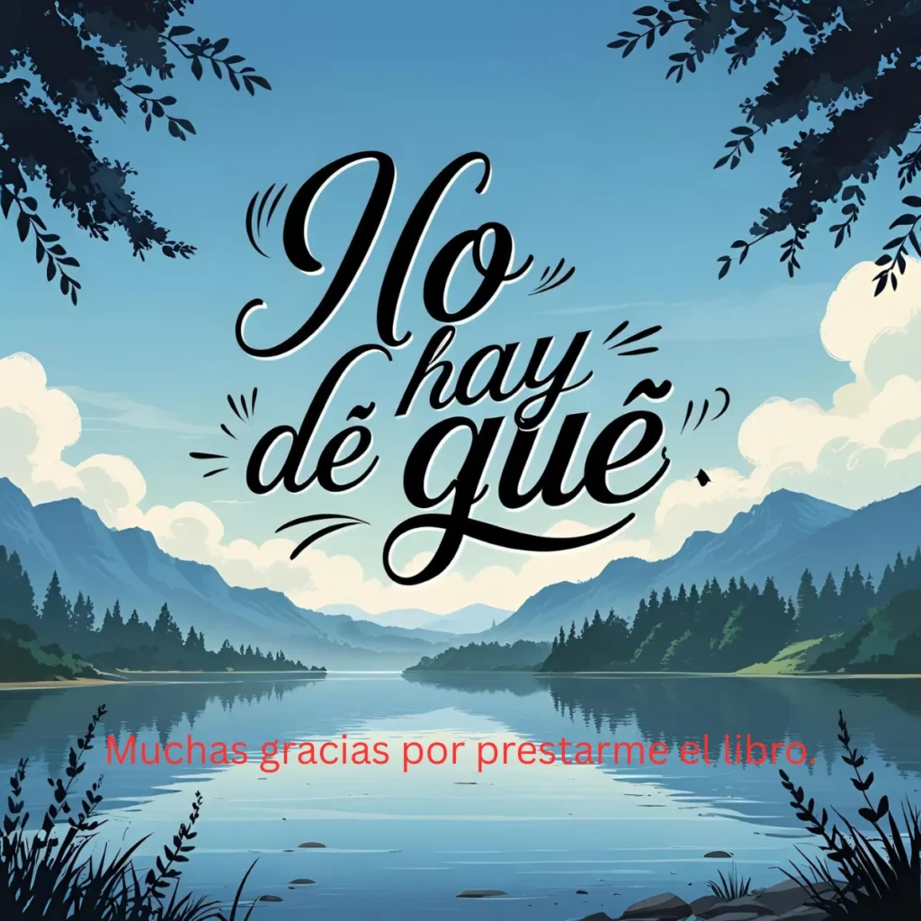 No hay de qué