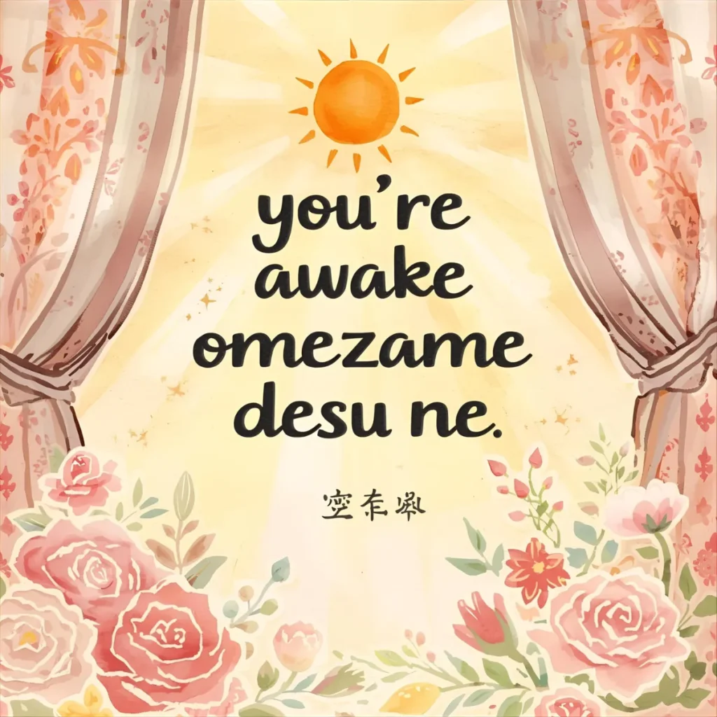 Omezame desu ne