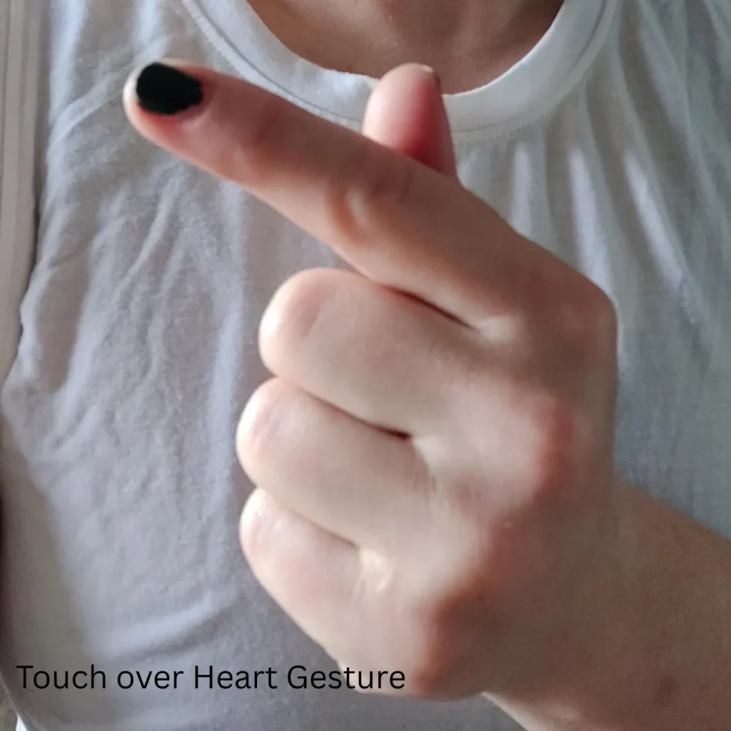 Touch over Heart Gesture