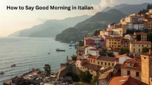 How to Say Good Morning in Italian
