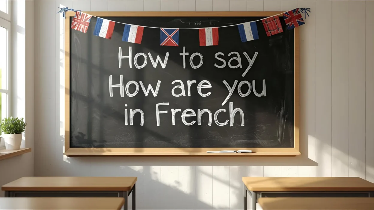 How to Say How Are You in French