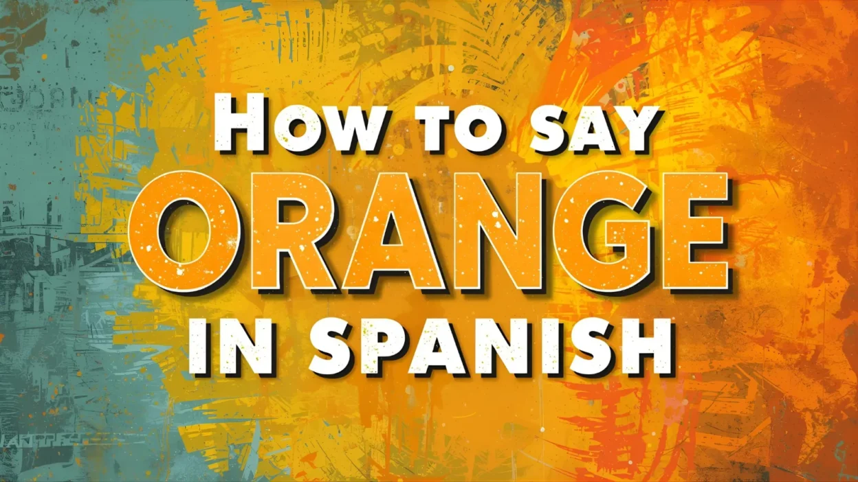 How to Say Orange in Spanish