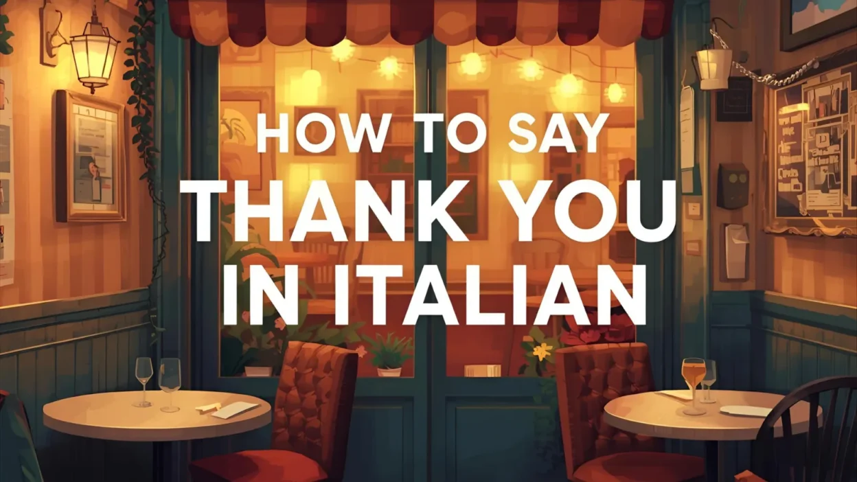 How to Say Thank You in Italian