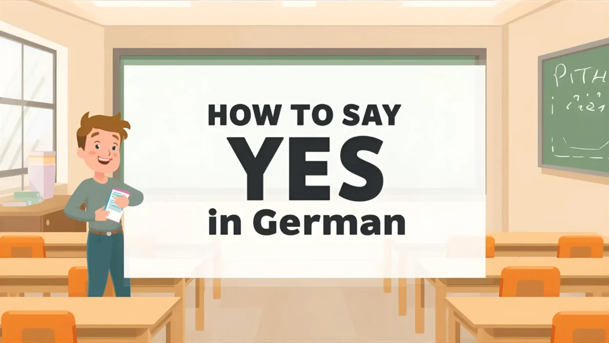 How to Say Yes in German