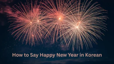 How to Say Happy New Year in Korean