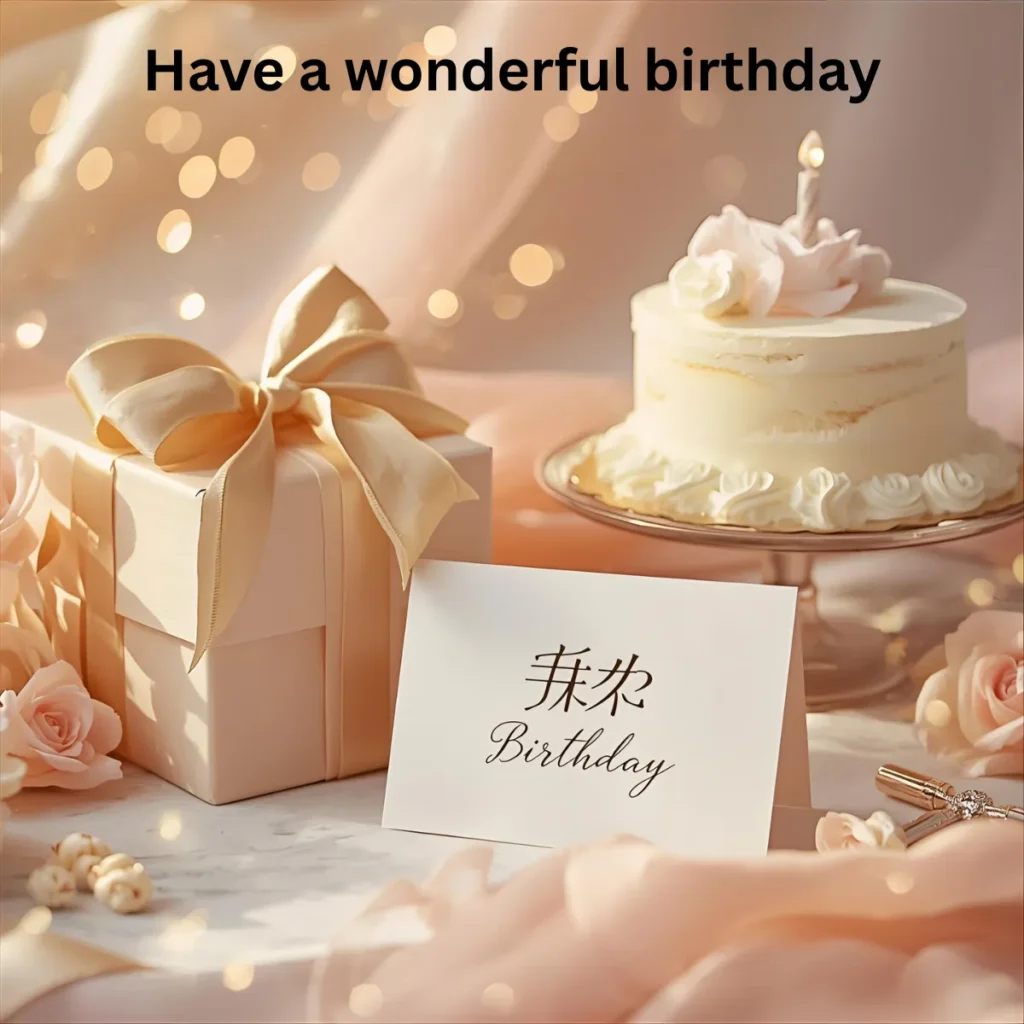 Have a wonderful birthday