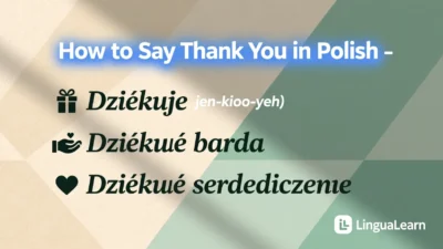 How to Say Thank You in Polish