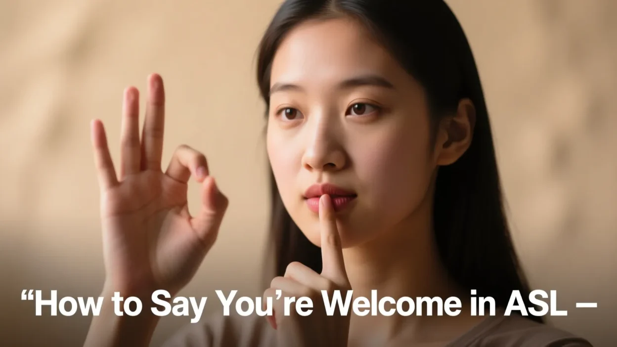 How to Say You’re Welcome in ASL