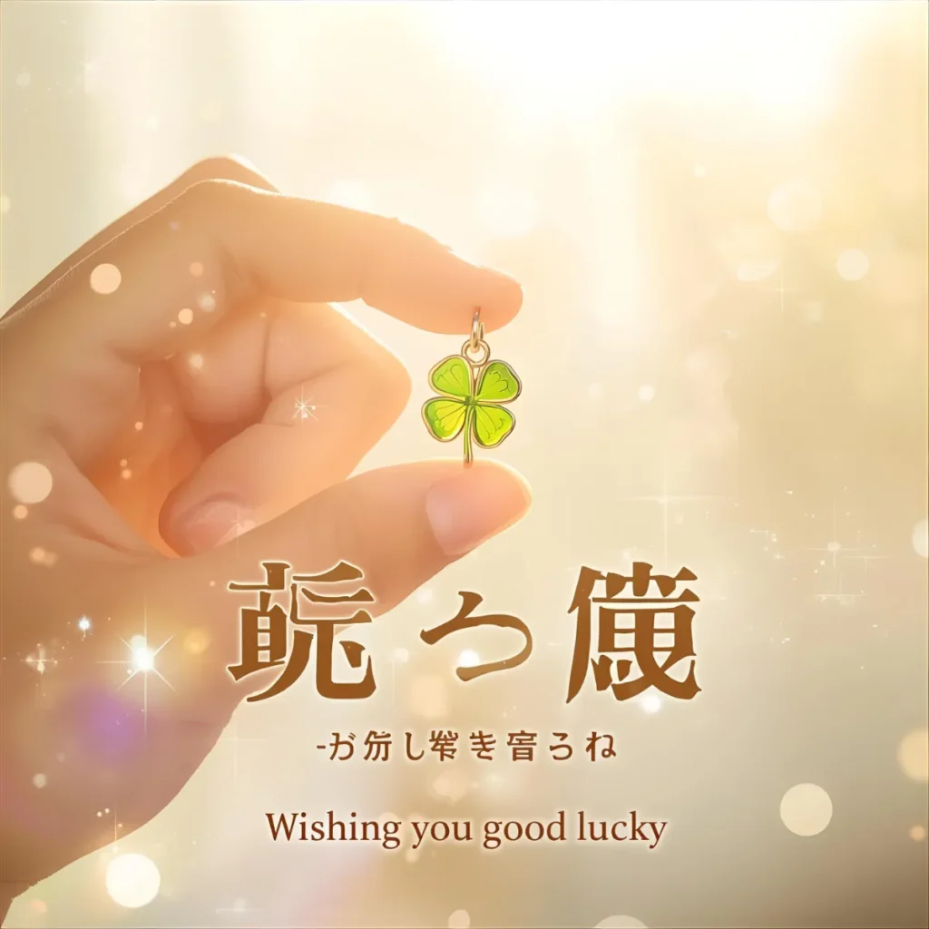 Wishing you good luck